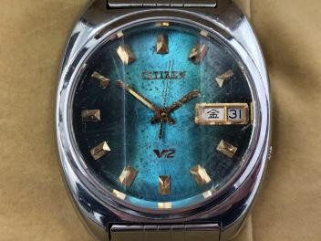 1円 Citizen V2 腕時計 メンズ 不動品 文字盤緑 シチズン シルバーベルト ステンレス 自動巻 日付付 品 シチズン 売買されたオークション情報 Yahooの商品情報をアーカイブ公開 オークファン Aucfan Com