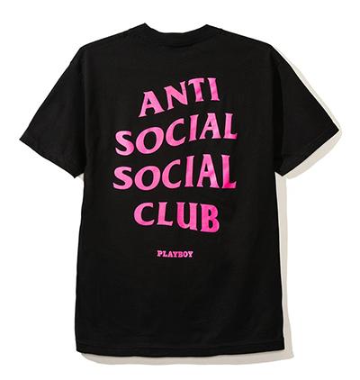 ◆新品正規品ANTI SOCIAL SOCIAL CLUB × PLAYBOY Tee BK-M ASSC　プレイボーイ アンチソーシャルソーシャルクラブ