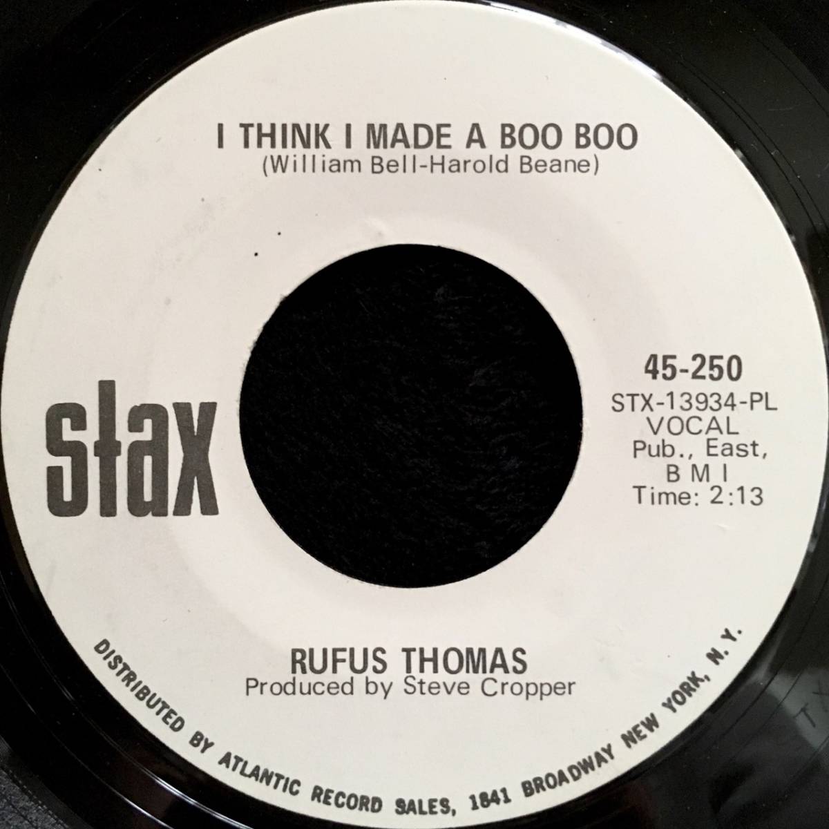 Rufus Thomas TOKONA-X 元ネタ The RUFUS THOMAS / I THINK I MADE A BOO BOO FUNK 45's TOKONA-X