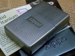 稀少 2003 SOLID TITANIUM Zippo(♯110 Engine Turned) ソリッド