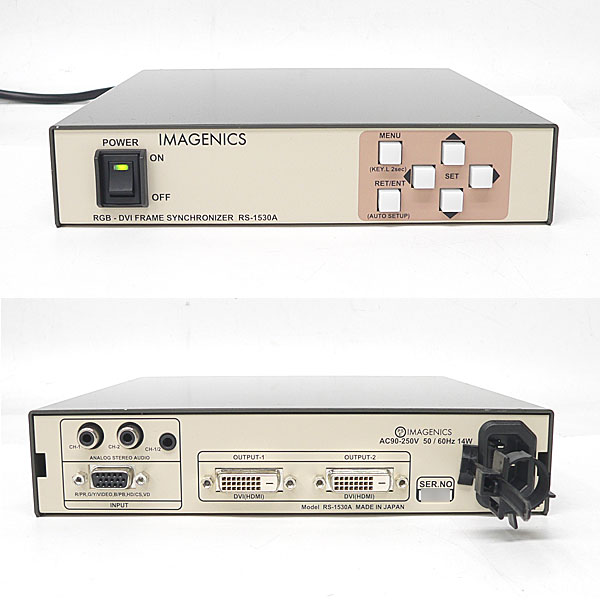 ＃IMAGENICS/イメージニクス RGB入力-DVI出力フレームシンクロナイザ RS-1530A　① IMAGENICS RS-1530 RGB入力-DVI出力フレームシンクロナイザ RS-1550B HDCP対応DVI ADC-165