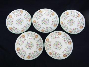 ミントン ハドンホール プレート 5枚セット(大) 約21.5cm 丸皿 MINTON