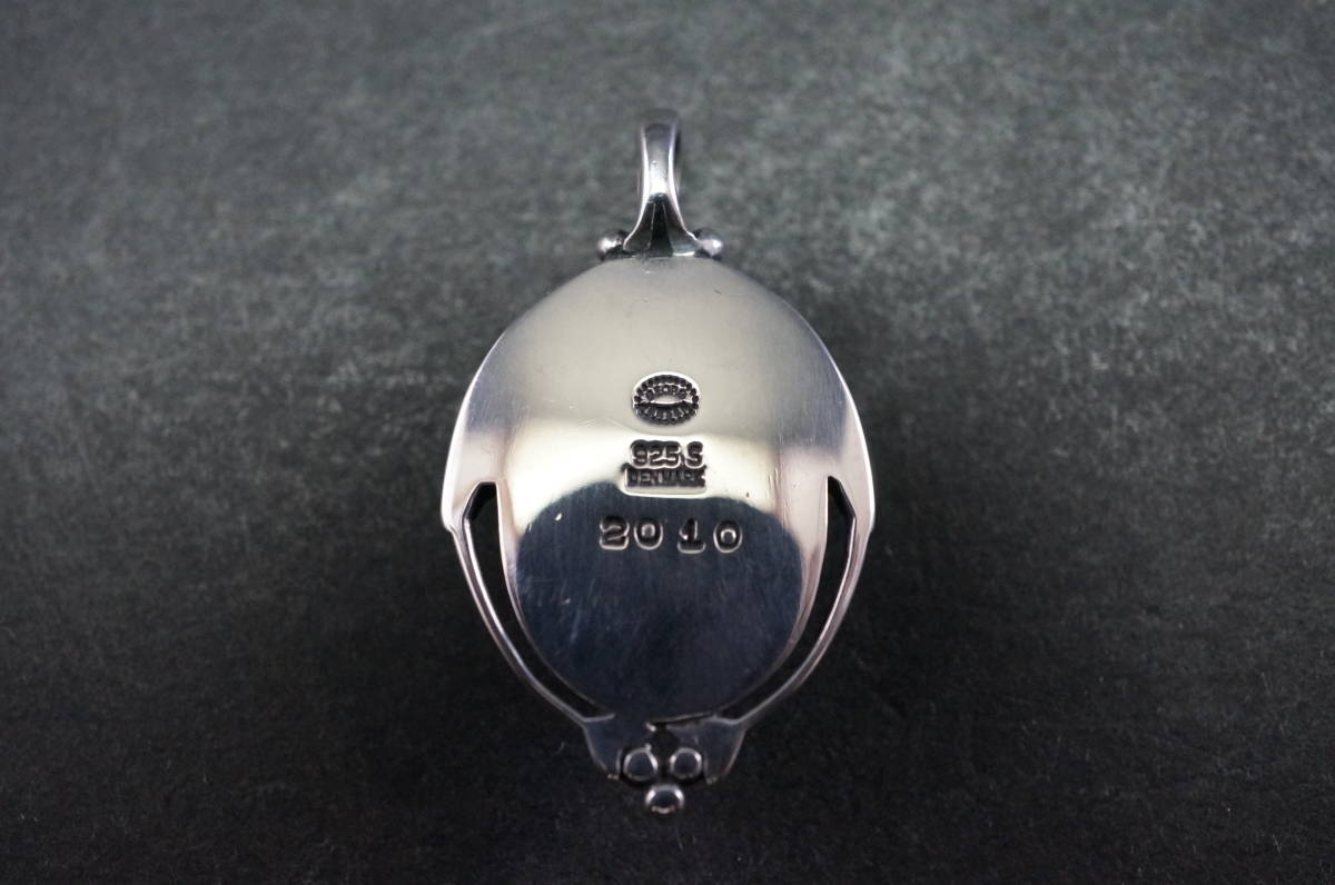 美品【GEORG JENSEN/ジョージ ジェンセン】イヤーペンダント ホワイト 