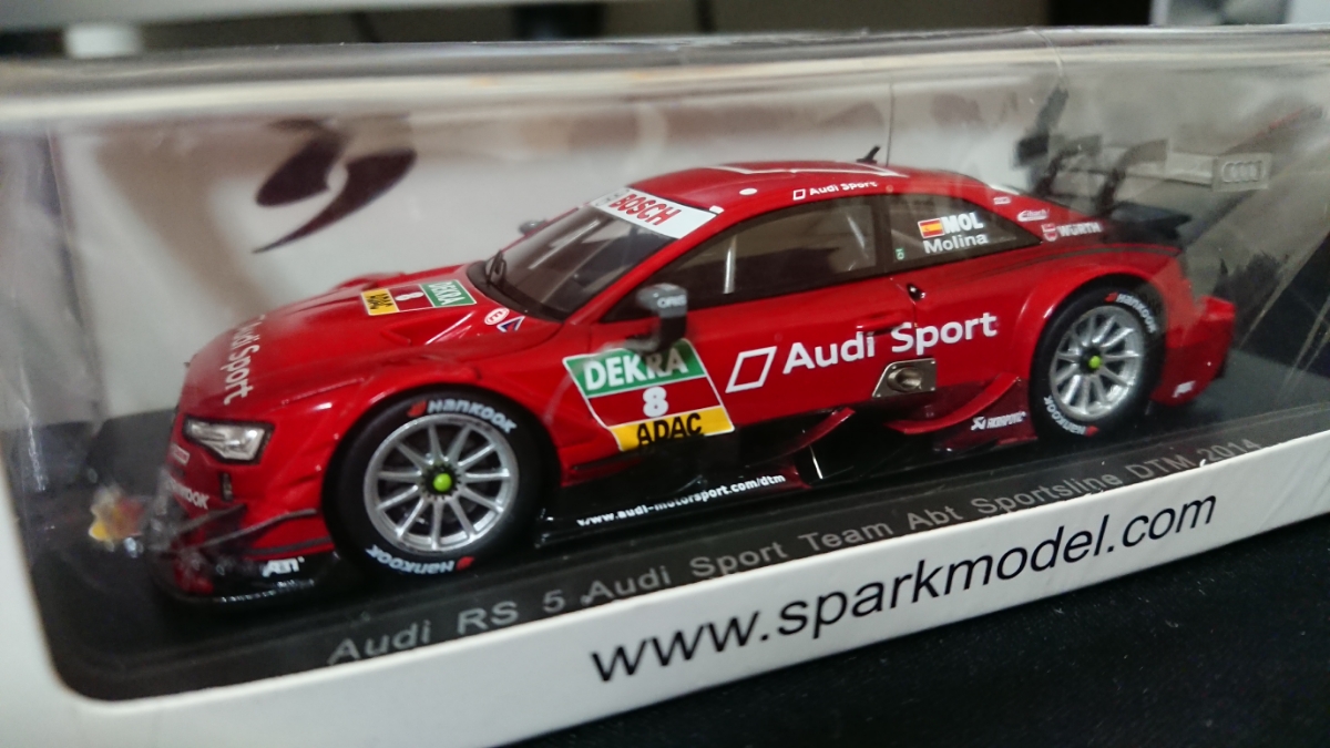 スパーク 1/43 audi RS5 DTM Audi Sport team Abt Sportsline DTM2014 SG173
