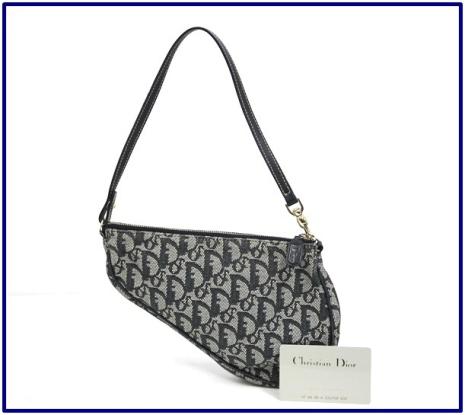♪♪Christian Dior トロッター サドルバッグ ネイビー ♪♪ 【公式通販】