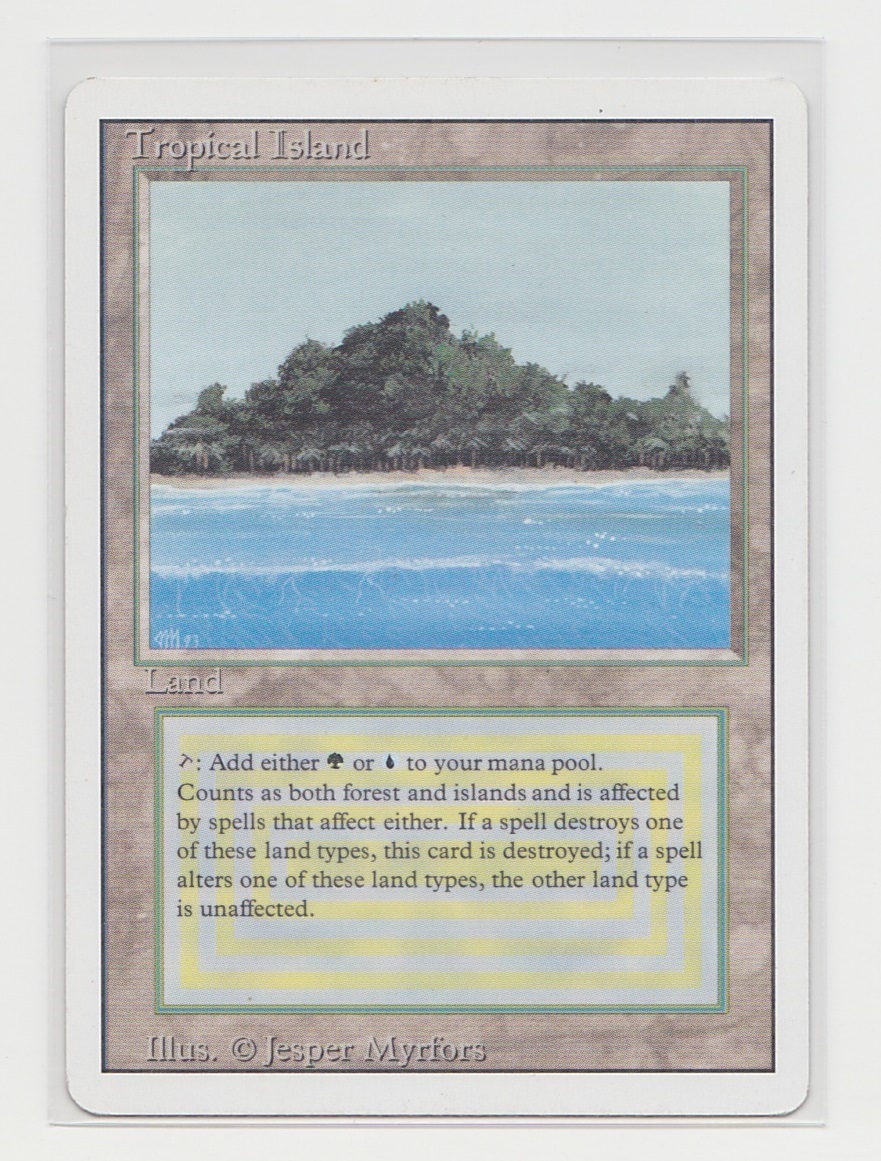 【10月末まで】Tropical  MTG デュアルランド MTG】【デュアルアンド】Tropical Island 【公式通販】