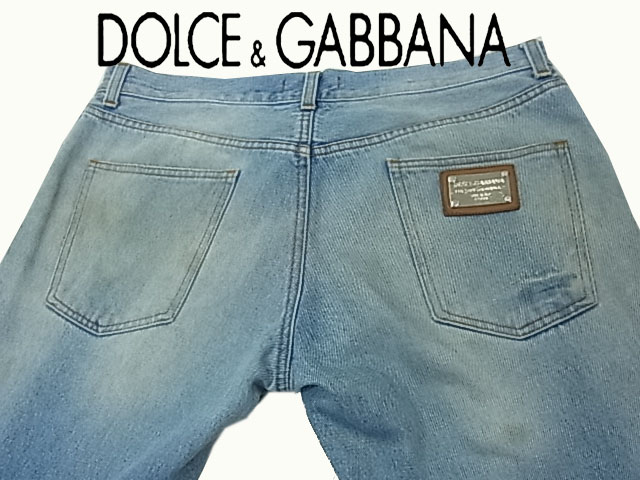 ◇ドルチェ＆ガッバーナ◇ダメージ加工 デニムパンツ ジーンズ ロゴ 