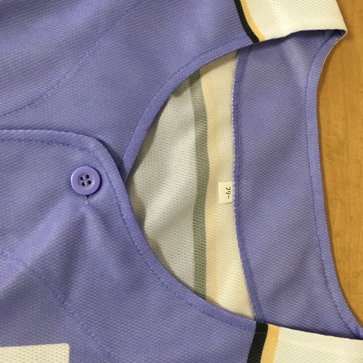 日本ハムファイターズ　応援ユニフォーム（レプリカユニホーム）2015 WE LOVE HOKKAIDO　ラベンダー/パープル　フリーサイズ　USED　B_6