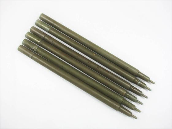 993★パップテント ポール 6本 米軍放出品 木製 シェルターハーフ 軍幕 ポンチョ タープ 支柱 ブッシュクラフト 野営 ミリタリー 個人装備