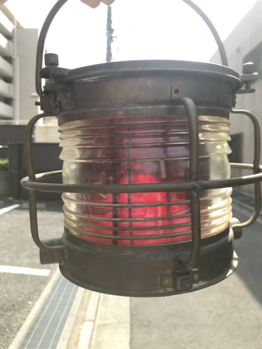 ①日本船燈株式会社 日本船燈 紅燈 ランタン ランプ 油用 アンティーク