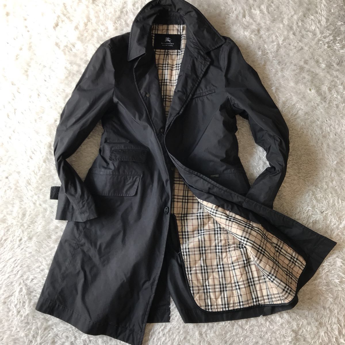 711☆今期トレンド☆バーバリーブラックレーベルのチェスターコート