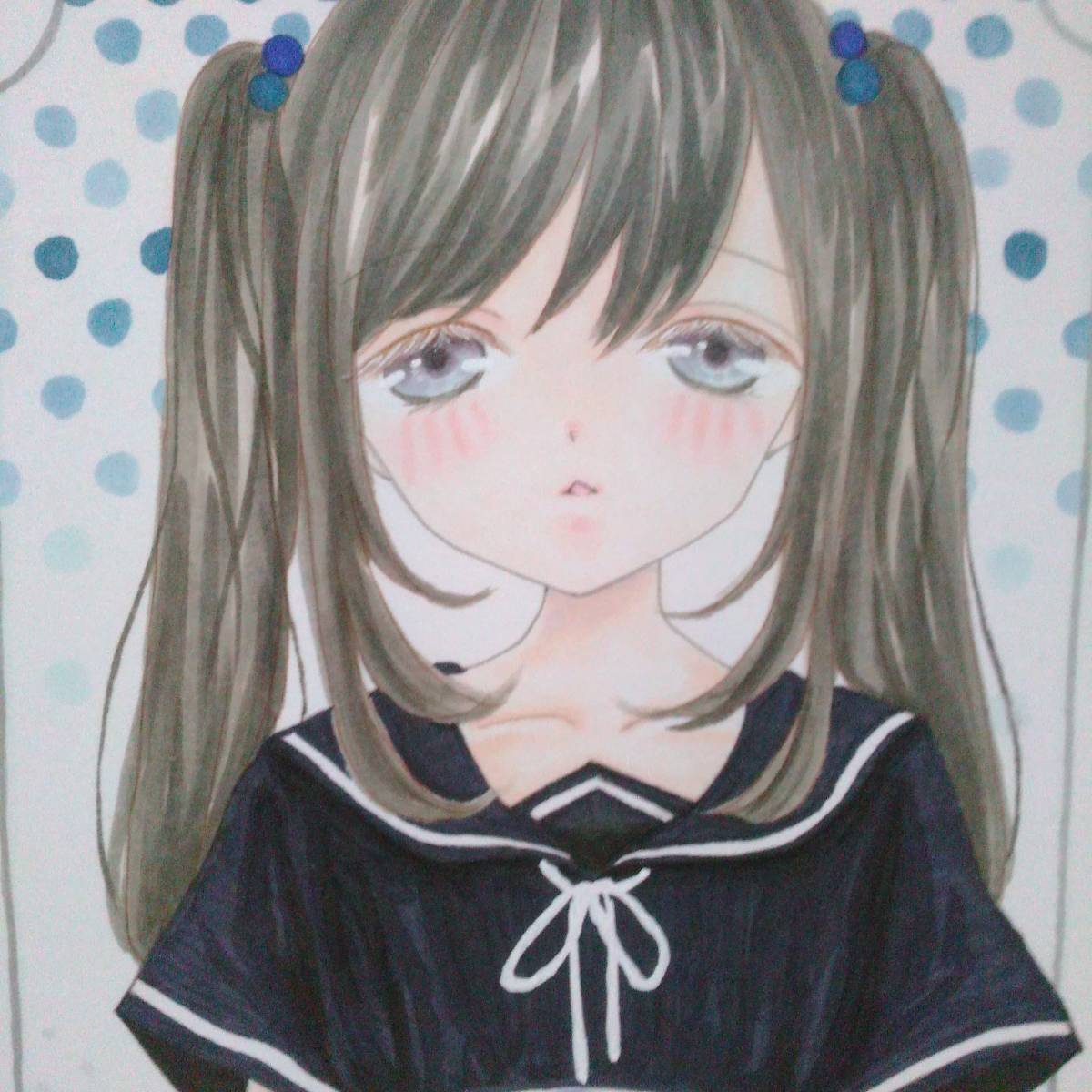 オリジナル手描きイラスト セーラーワンピースの女の子 手描きイラスト 売買されたオークション情報 Yahooの商品情報をアーカイブ公開 オークファン Aucfan Com
