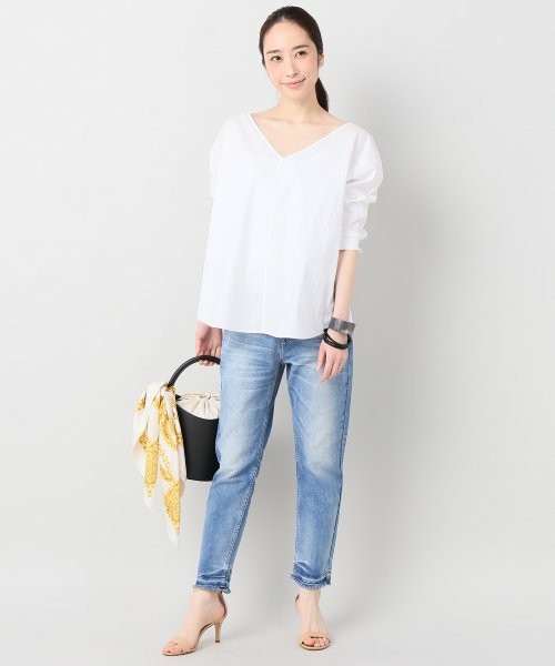 新品 upper hights the shirt アッパーハイツ ブラウス シャツ プル 