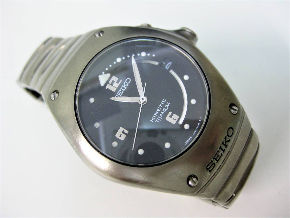 SEIKO/セイコー KINETIC ARCTURA アークチュラ 3針デイト 自動発電 