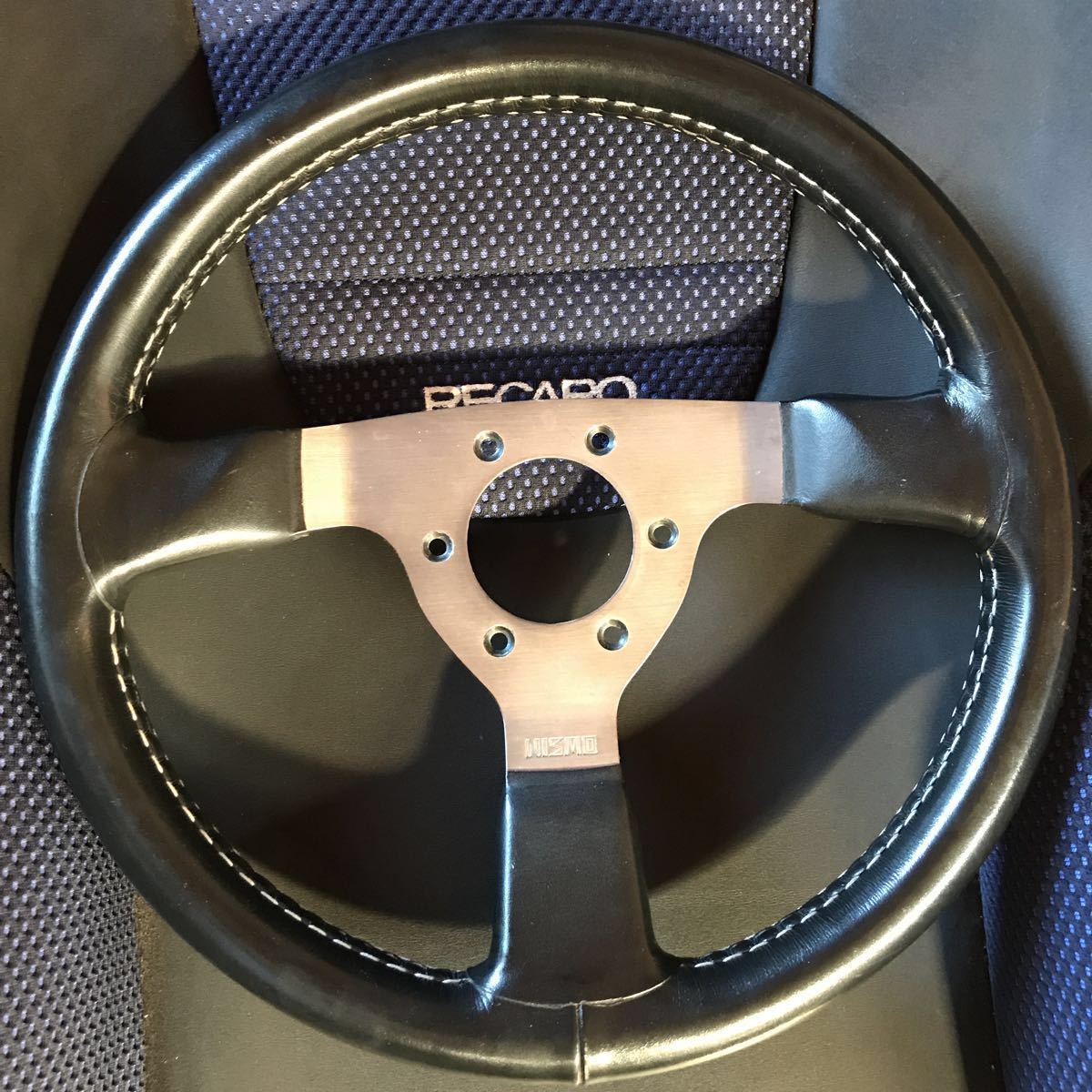 希少 廃盤品 NISMO ニスモ 旧ロゴ 革製 レザー シフトノブ ネジサイズ