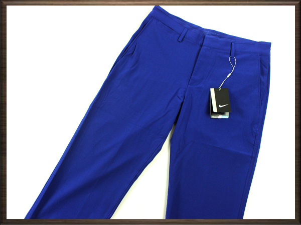 ★NIKE Golf ナイキゴルフ 正規新品 熱を逃し涼しさキープ DRI-FIT フロントストレッチウーブンパンツ 春夏ゴルフパンツ ブルー系30(W82)★