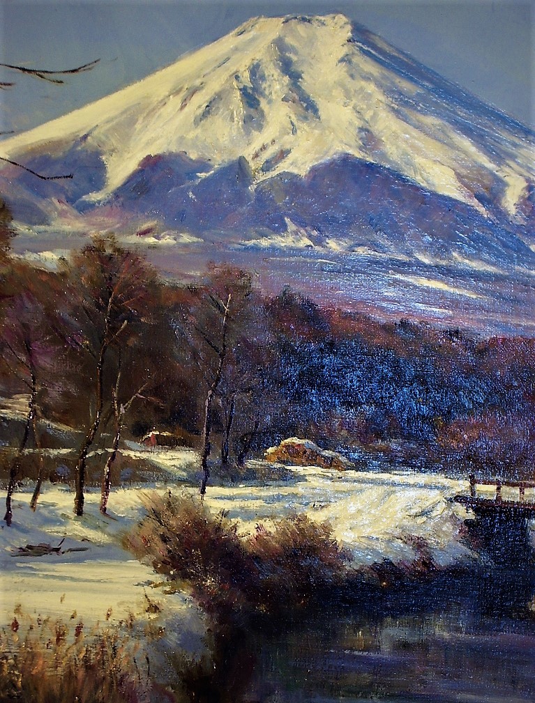 佐間田敏夫 / 快晴の富士 / 一枚の絵取扱品(自然、風景画)｜売買された