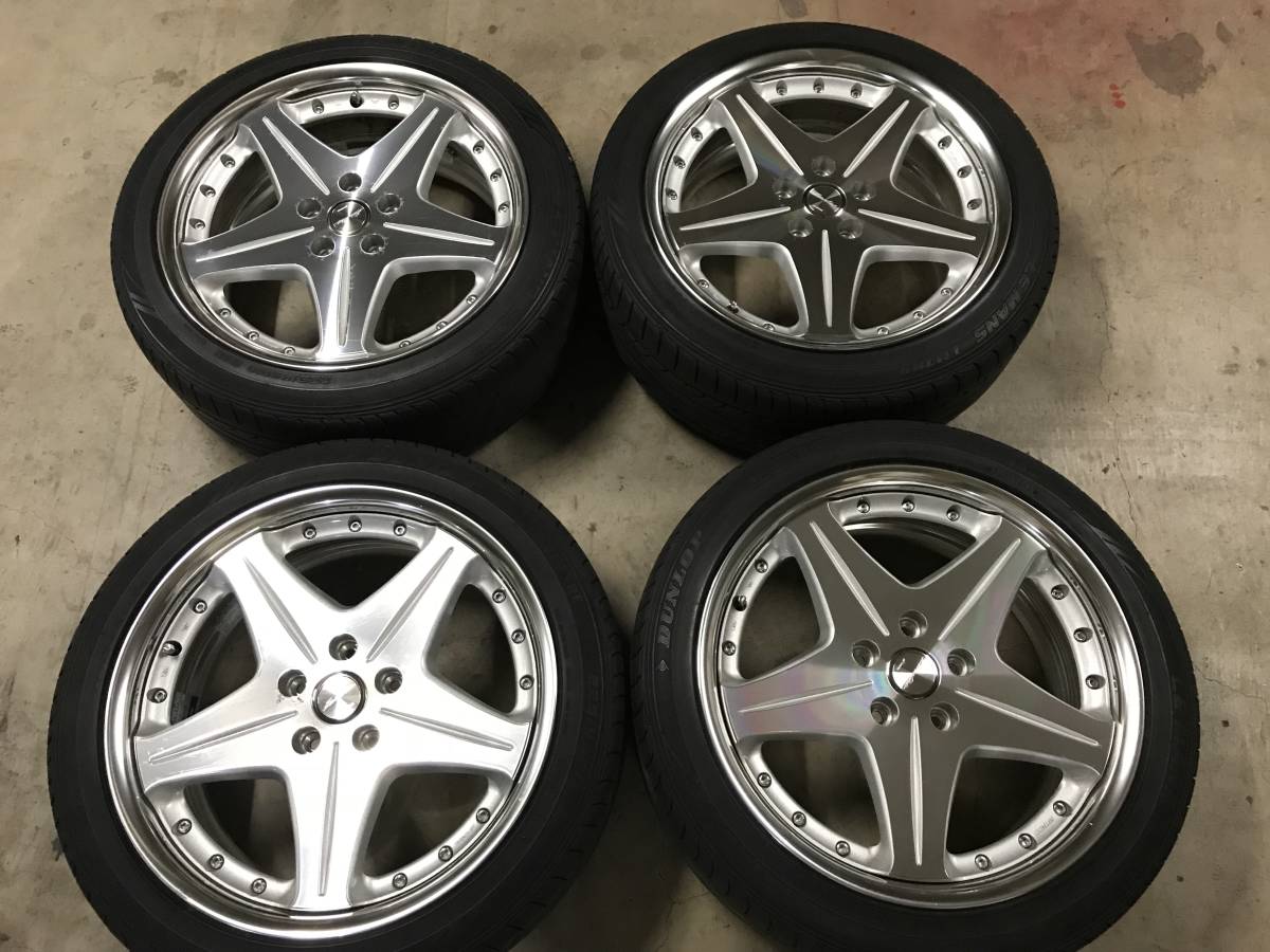 中古】WORK ワークユーロラインSL 18インチ 8.0JJ+45 PCD 114.3 5穴 4