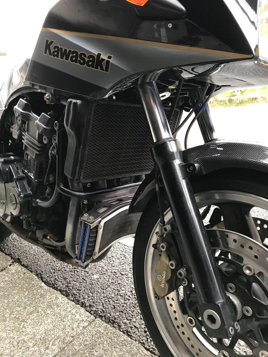 GPZ900R ノーマルラジエター用社外オイルクーラーステー K-FACTORY