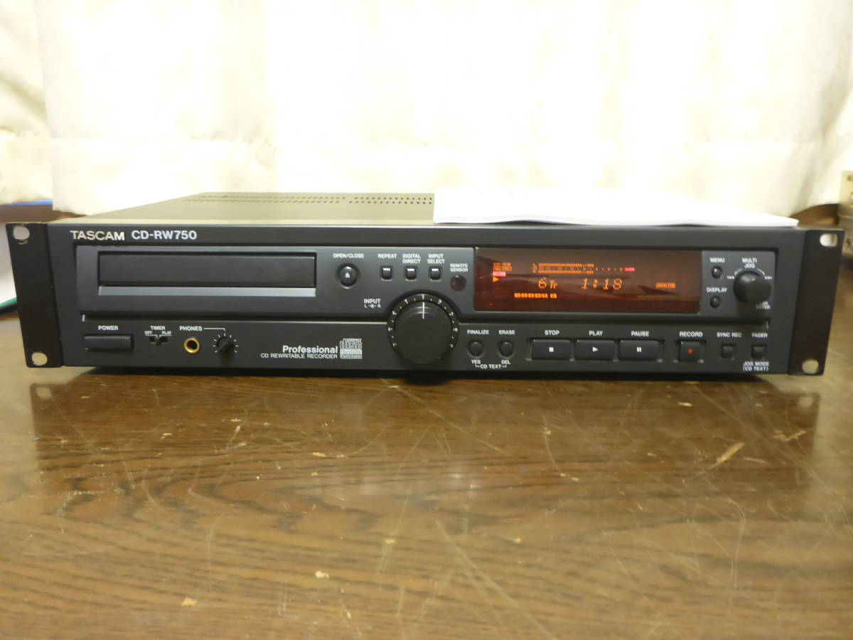 TASCAM CD-RW750 業務用CDレコーダー タスカム メ*7様 TASCAM CD-RW750