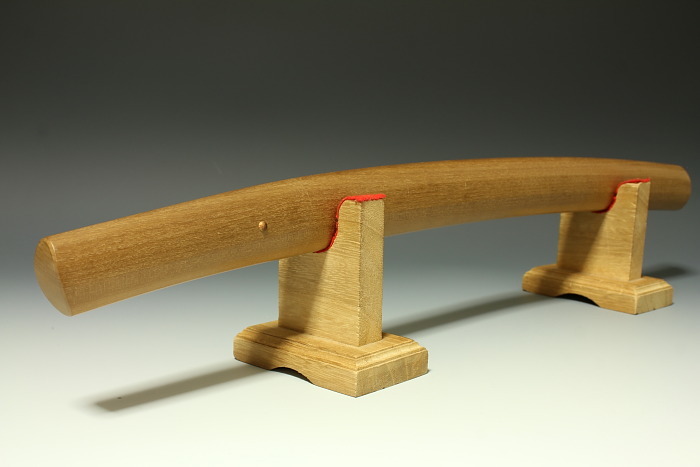 宗】所蔵 薩摩 在銘 波平安行 銀無垢ハバキ 平造り 拵え 鍔 刀