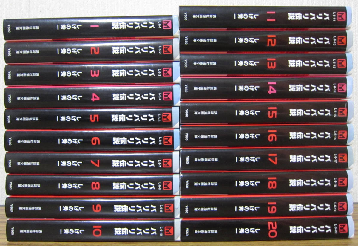 バリバリ伝説 全20巻初版本 バイクまんが【文庫版】しげの修一 CB750FB