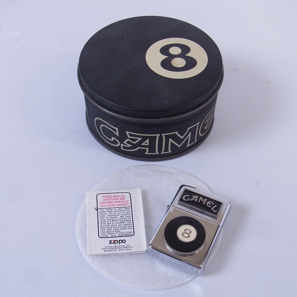 ZIPPO/ジッポー CAMEL/キャメル 8ボール 鏡面仕上げ ビリヤード/94年製