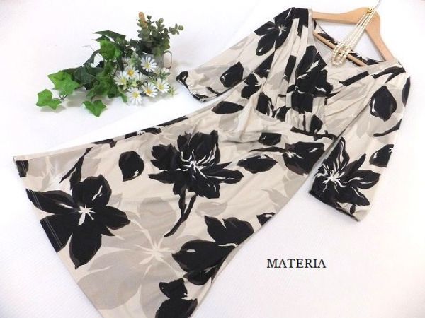 大人気，品質保証 マテリア サテンワンピース38 ＃442851(マテリア)｜売買されたオークション情報、yahooの商品情報をアーカイブ公開 - オークファン マテリア