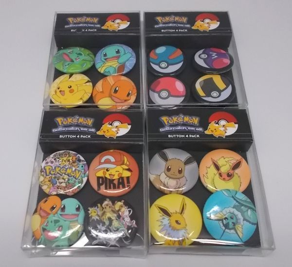 ラウンジフライ ポケモン 缶バッジ 4パックセット 16個入り Loungefly モンスターボール イーブイ ピカチュウ ヒトカゲ その他 売買されたオークション情報 Yahooの商品情報をアーカイブ公開 オークファン Aucfan Com