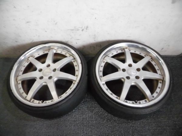 ★激安!★WORK ワーク グノーシス GS3 19インチホイール 8.5J+45 5穴 PCD114.3 2本 ノア ヴォクシー エスクァイア 等 / 2G4-2186