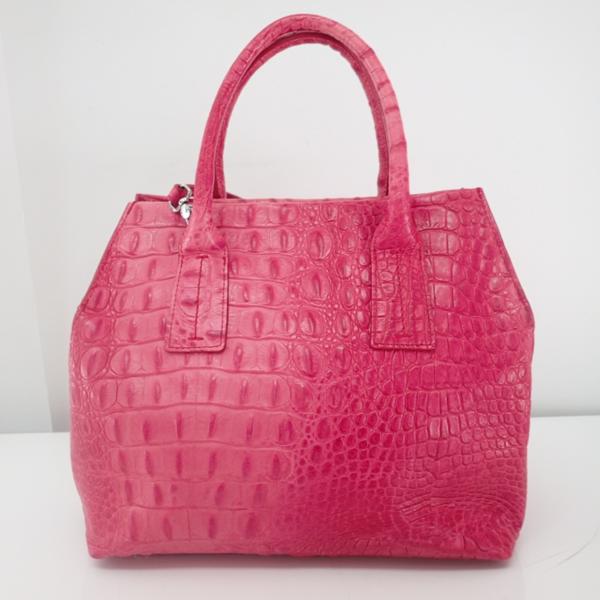 即決☆FURLA フルラ クロコ型押しレザー 2WAYショルダー ハンドバッグ 