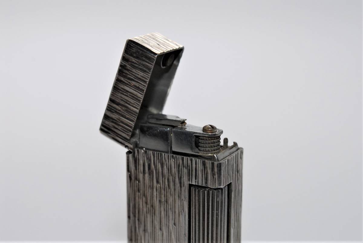 美品 ダンヒル dunhill シルバーカラー ローラー ガスライター 着火 