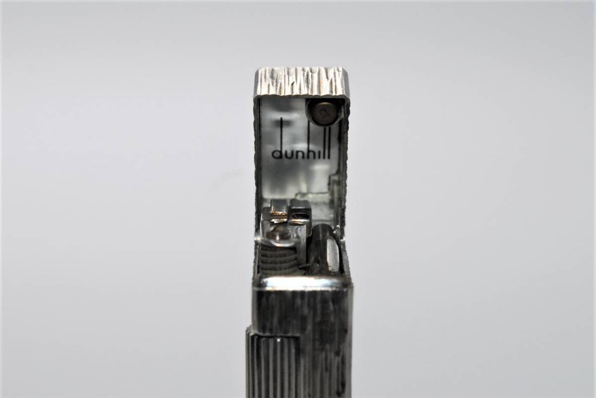 美品 ダンヒル dunhill シルバーカラー ローラー ガスライター 着火 