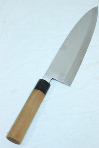 義門 出刃包丁 栗型柄 七寸半 刃渡り約235㎜ ,○当店ページをご覧頂き 