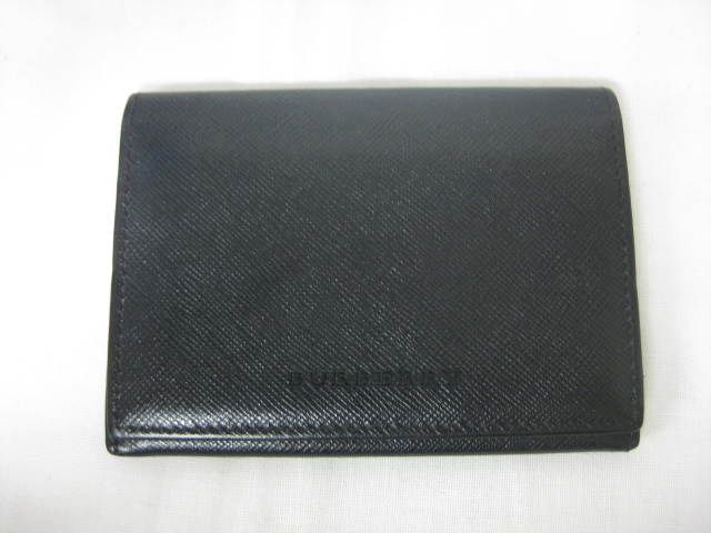 ☆☆BURBERRY　バーバリー 　カードケース　パスケース　名刺入れ　ブラック　黒　Ｊ５ バーバリー カードケース BURBERRY ホルダー ロゴ 財布