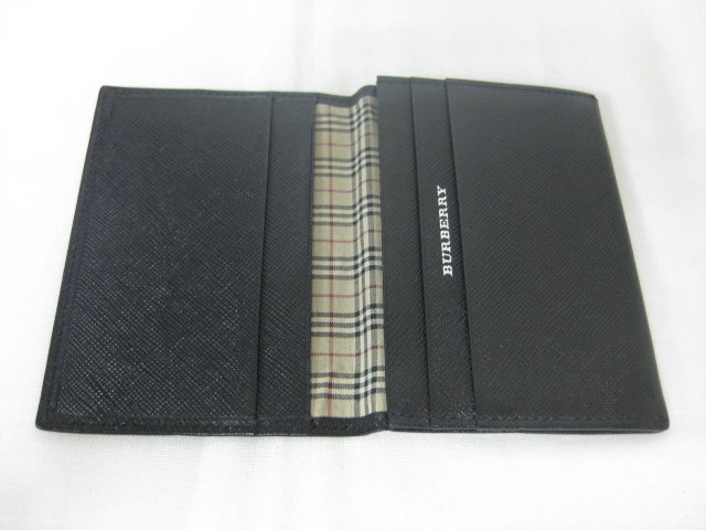 ☆☆BURBERRY　バーバリー 　カードケース　パスケース　名刺入れ　ブラック　黒　Ｊ５ バーバリー カードケース BURBERRY ホルダー ロゴ 財布
