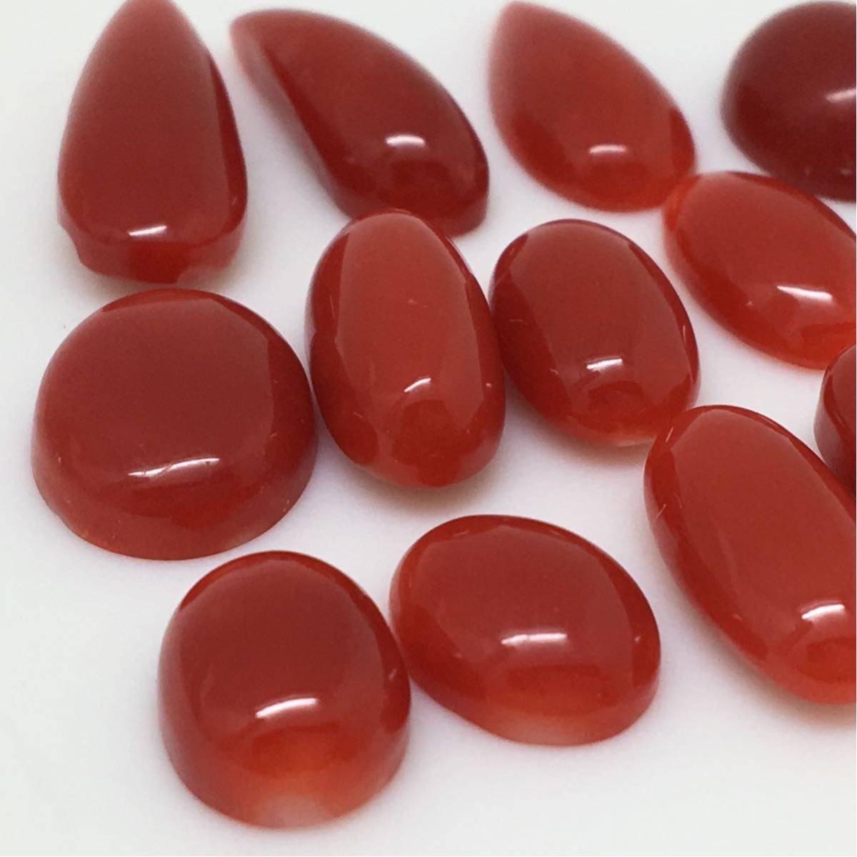 天然血赤本珊瑚おまとめ 40ct ］ルース 裸石 宝石 オーバル coral 