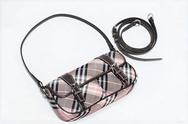 確実正規品】綺麗！バーバリー ブルーレーベル チェック柄2way 