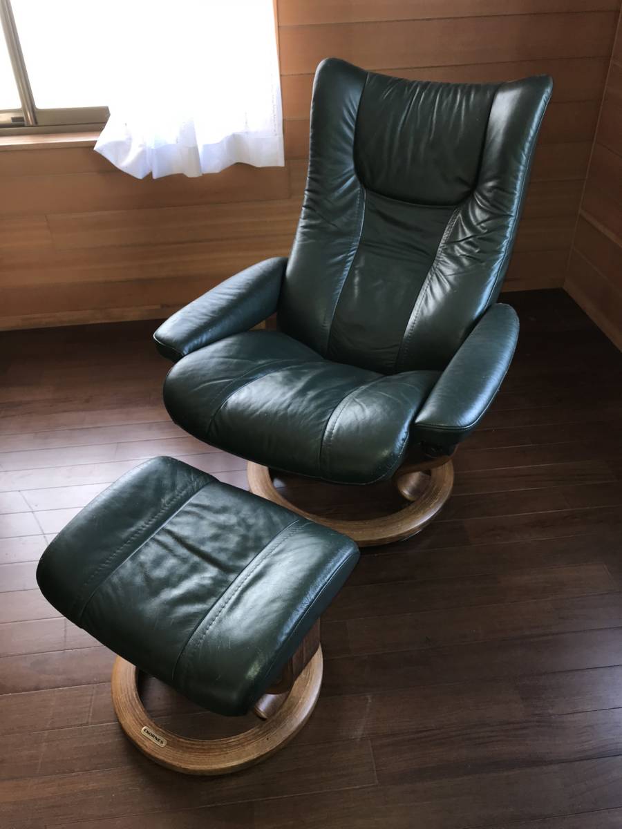 ekornes エコーネス ストレスレスチェア 本革 グリーン 北欧 ekornes エコーネス ストレスレスチェア 本革 グリーン 北欧