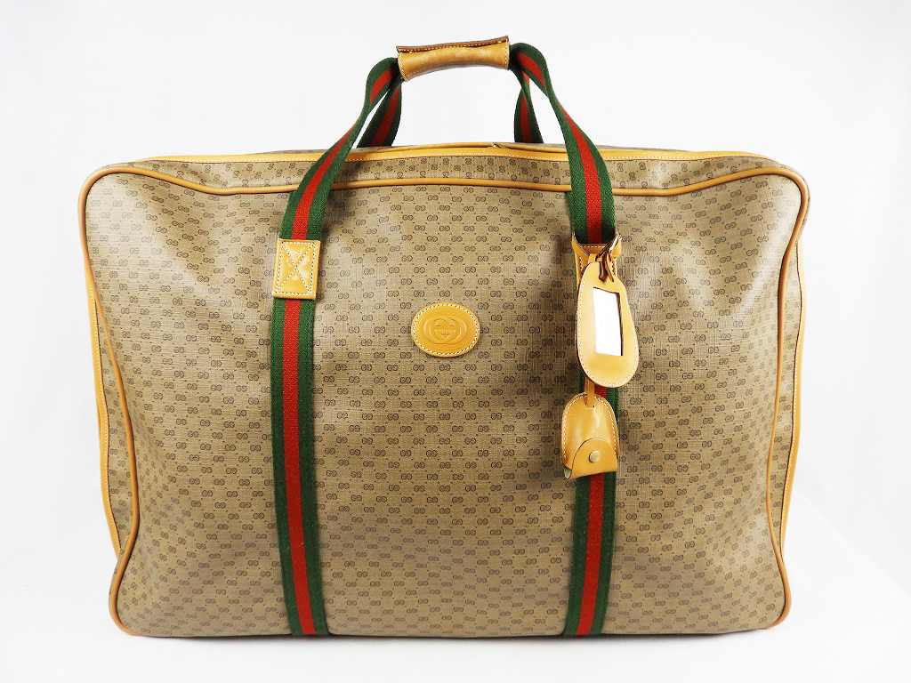 オールドグッチ トラベルバッグ マイクロGG シェリーライン　新品 GUCCI グッチ オールドグッチ シェリーライン マイクロGG トラベル