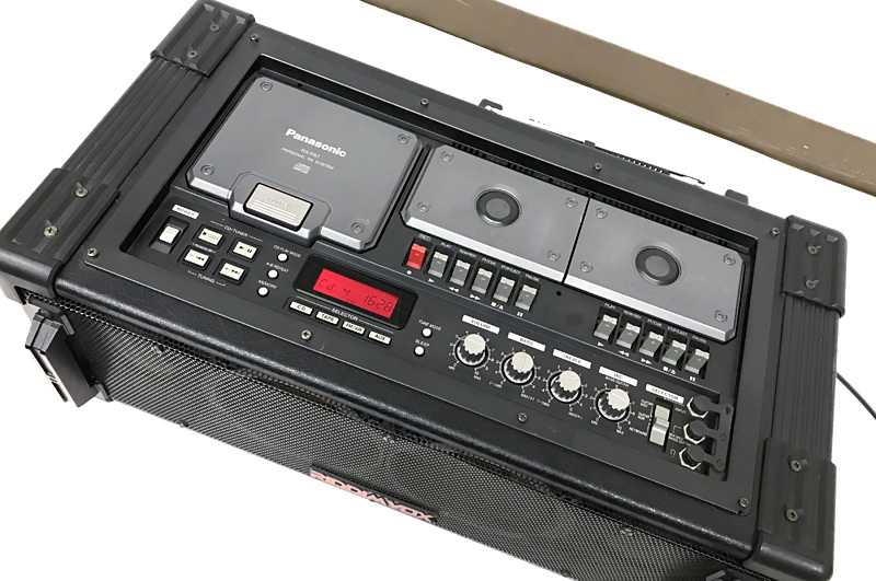 RIDDIMVOX RX-PA7 CD Boombox Panasonic player Plays fine AC100V
