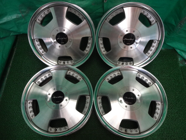 WORK Euroline ワーク ユーロライン●17×7J +42 4H5H PCD100 中古ホイール4本●イ73