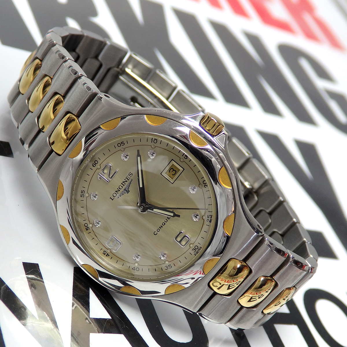 【2025，大得価】 LONGINES CONQUEST ロンジン コンクエスト L1.505.3 レディース クオーツ 腕時計(コンクエスト)｜売買されたオークション情報、yahooの商品情報をアーカイブ公開 - オークファン コンクエスト