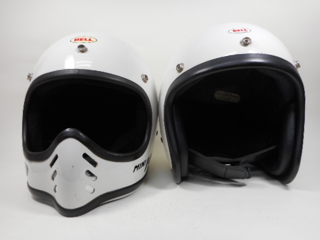 レア! BELL MINI MOTO 白 6 5/8 加工済み ☆当時物 ベル ミニモト
