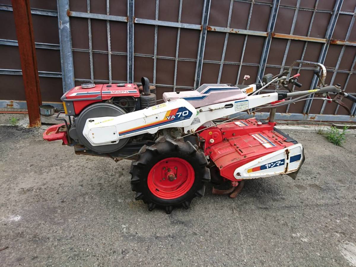 その他 鹿児島発 7馬力 セル始動 ヤンマーディーゼルエンジン耕うん機 