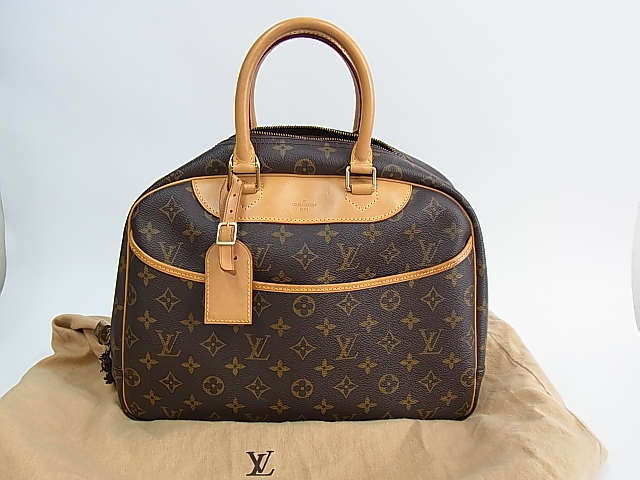 美品 ヴィトン M47270 ドーヴィル モノグラム ハンドバッグ Louis Vuitton 〓 ドーヴィル モノグラム M47270 ボストン 美品☆ルイヴィトン チャーム