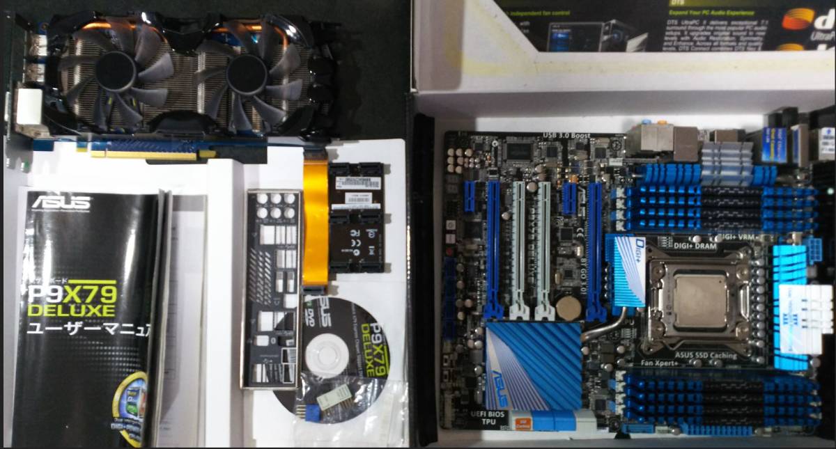 新作，低価 中古PCパーツ i7-3960X ASUS P9X79 DELUXE メモリ32GB