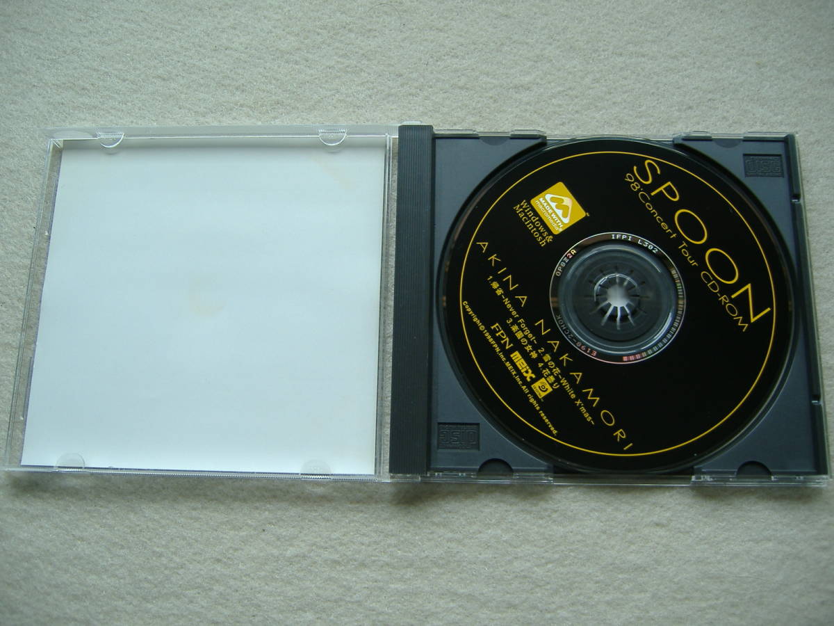 中森明菜さんのSPOON 98`Concert Tour CD-ROM 【公式通販】