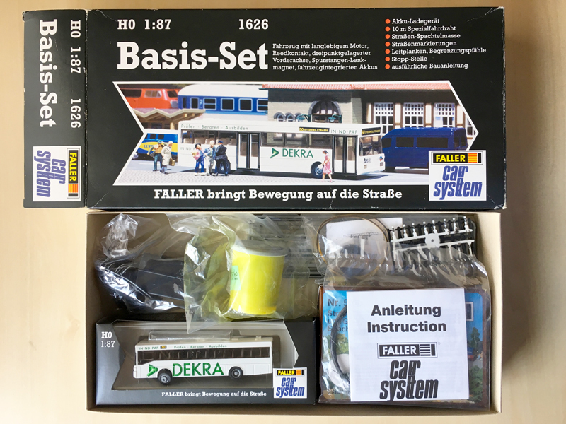 鉄道模型 FALLER 1626 Car System Basis-Set HO 1:87 FALLER CAR SYSTEM Basis-Set 1/87(HO)スケール バス」、ジオラマ鉄道
