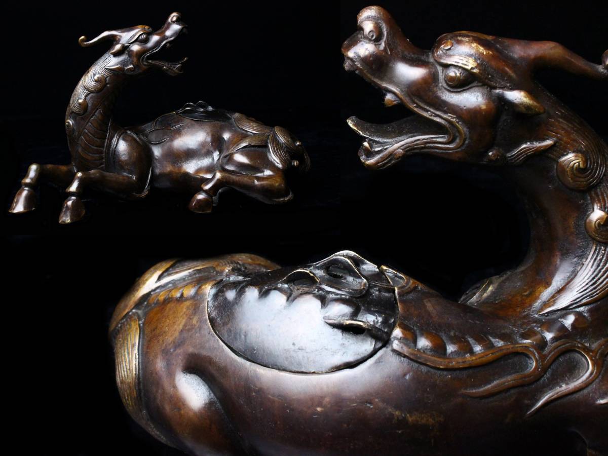 唐物 中国古玩 古銅造 細密細工 時代物 極上品 中国古美術・全 CK000